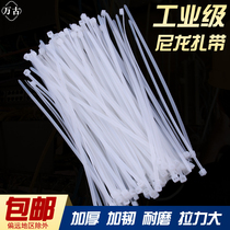 Self-locking nylon cable tie Cable tie Wire harness fixed plastic strapping Cable management belt 4*200mm buckle