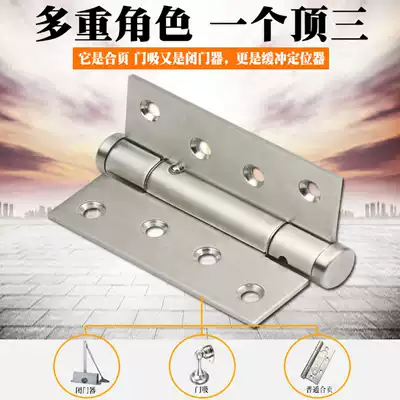 Stainless steel spring hinge positioning automatic door closing door closer self-closing secret door background wall invisible door hinge hinge