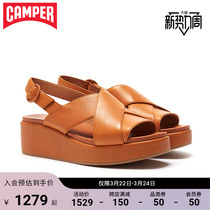 Camper look at walking womens shoes Misia comfortable fashion sandals women cross with thick bottom muffled womens shoes
