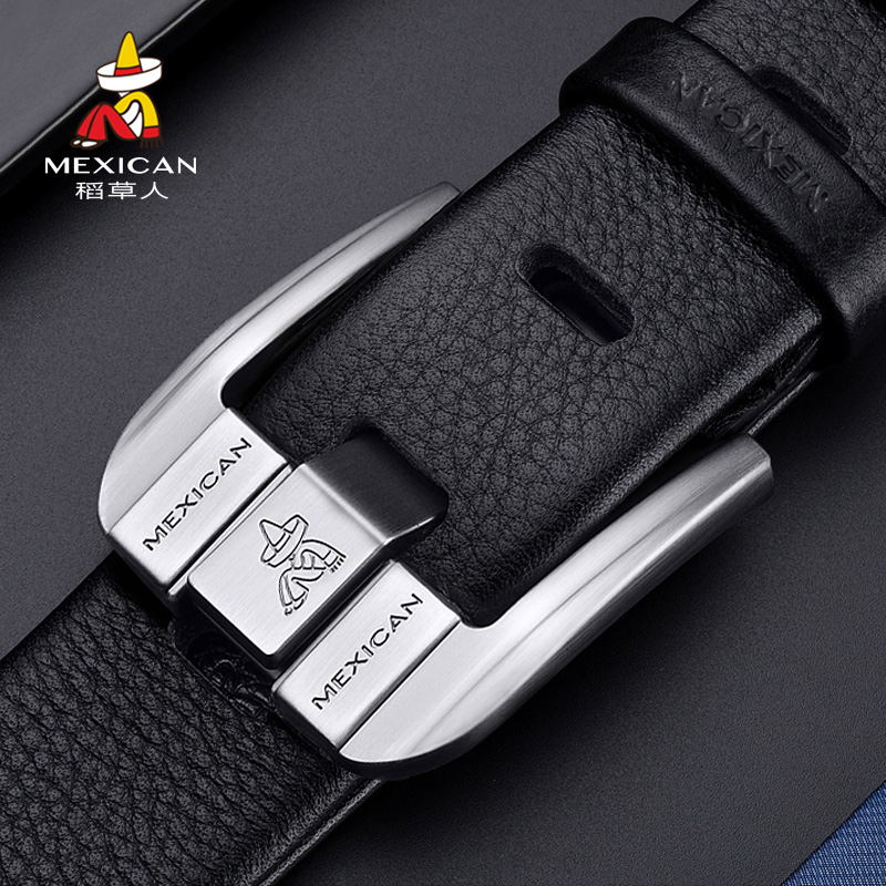 Rice Straw Man Belt Male Youth Han Edition Young Man Casual Needle Buckle Men's Belt Tide Pants With Personality Wave