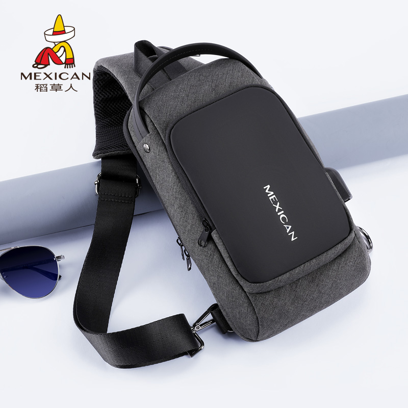 Scarecrow Messenger Bag Men 2023 New Versatile Chest Bag Men's Casual Fashion Sports Backpack Shoulder Bag Tide Brand