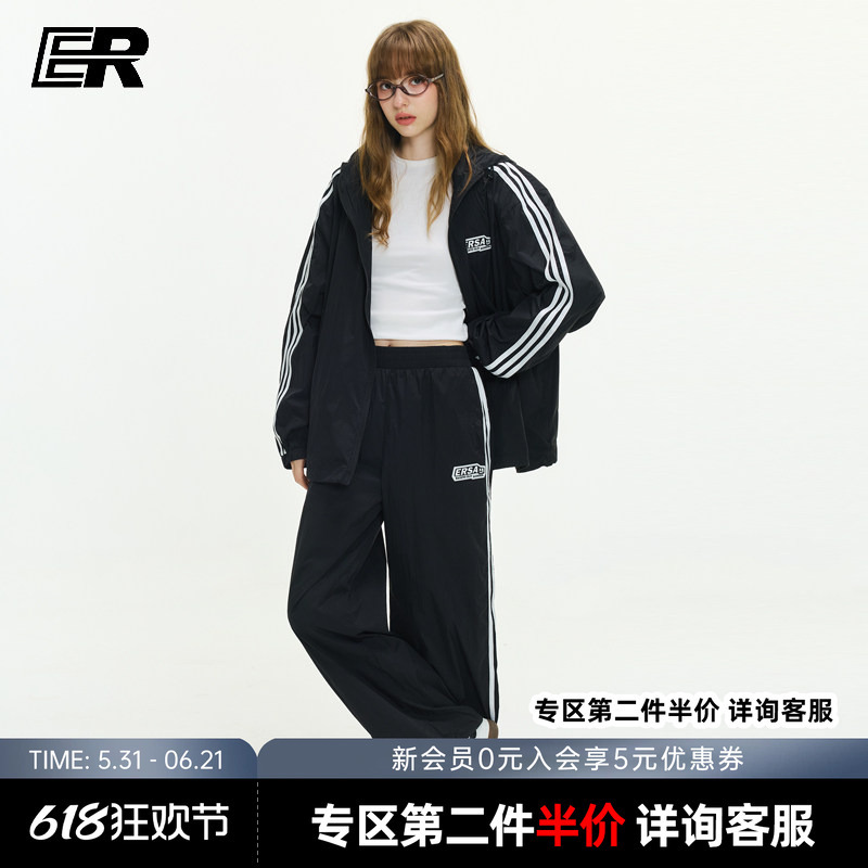 Er Sports Style Three-Stripe Sun Protection Pants for Men 2026 Spring and Summer Trendy American Outdoor Hiking Sun Protection Clothing Set