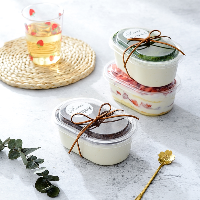 Web celebrity full bowl tiramisu qianceng mousse cake packaging milk tea fruit for soybean milk packaging box