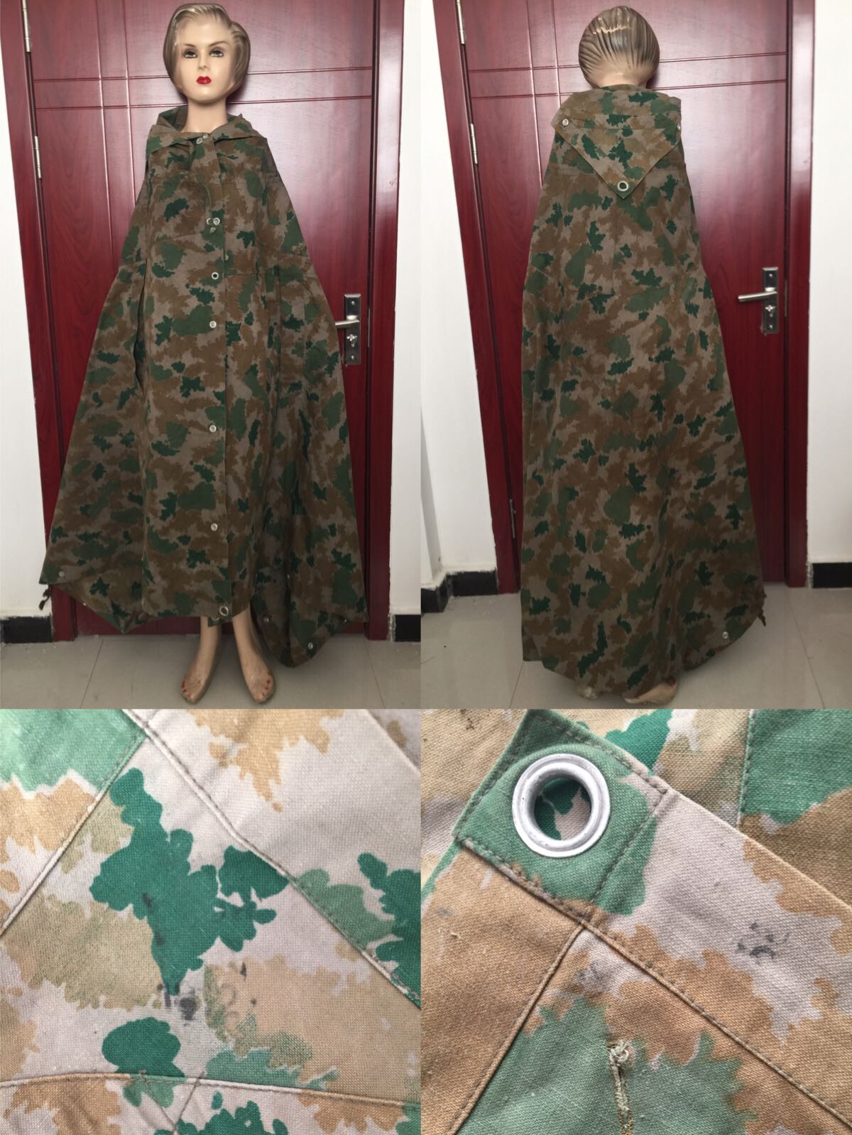 Early Potato camouflage sheet with rain cape