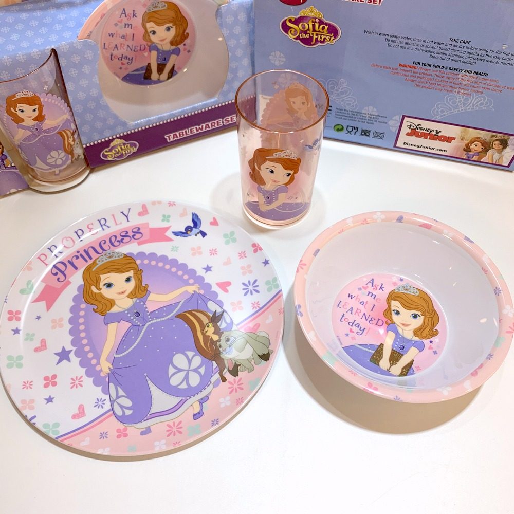 Children dressed as family wine cutlery sets girls Sufiya princess boy Jack Captain Dinner Plate Bowl of cup Three sets