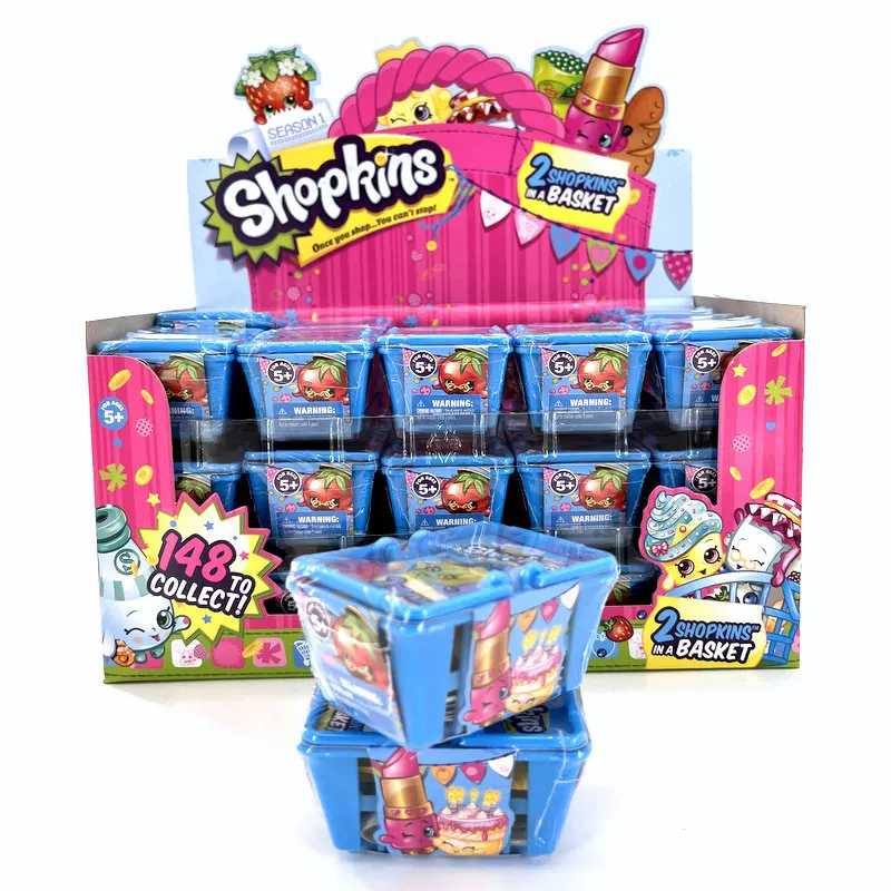 Сюрприз-бокс (Shopkins) коллекция «Шоппинг эльф» и супермаркет, маленькие фигурки