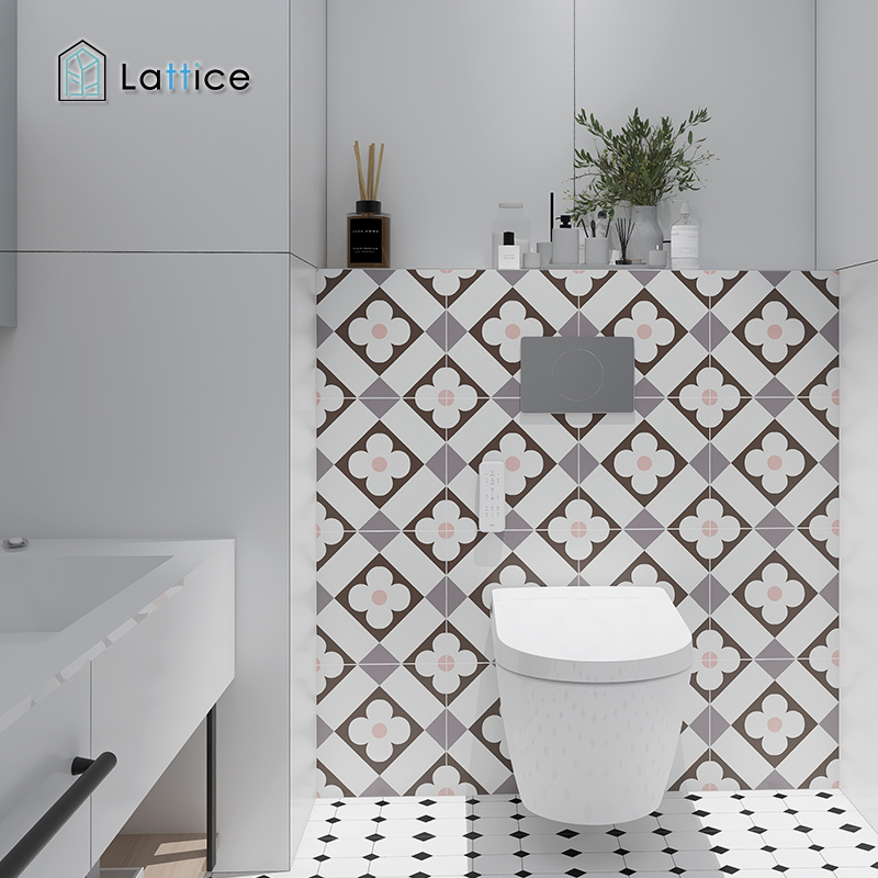 Modern minimal kitchen balcony floor tile floor tile pink girl facade background wall tile 300 x300