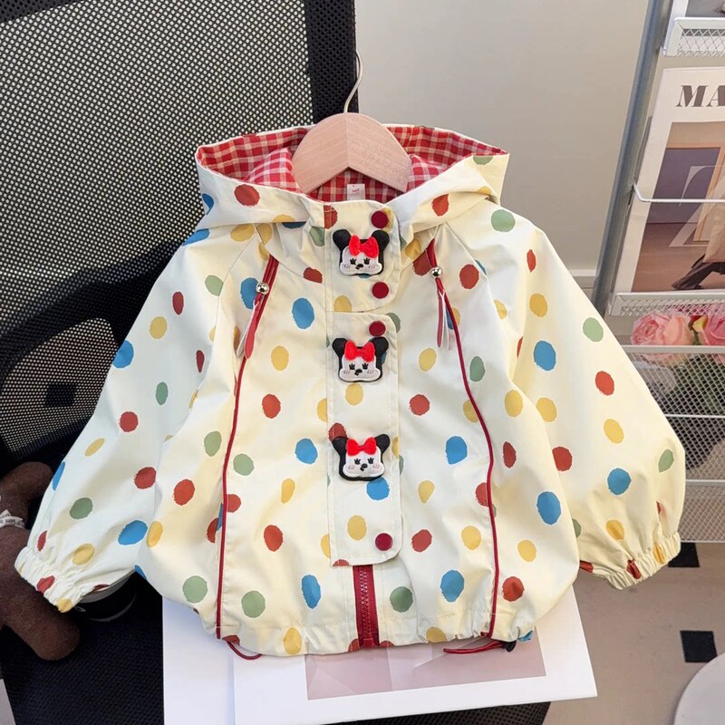 Girls' Spring Coat 2026 New Style, Super Cute Baby Spring Windbreaker, Unique and Beautiful Early Spring Jacket for Girls
