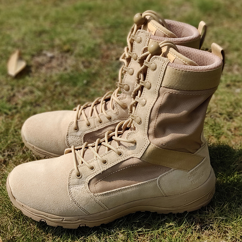 Junlock Flying Fish Ultra Light Combat Boots Breathable Men Tactical Boots Summer Wearable Land Combat Boots Desert Boots D15008