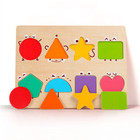 TOI图益认知立体拼图儿童早教木质益智玩具宝宝1-2-3-4岁男孩女孩