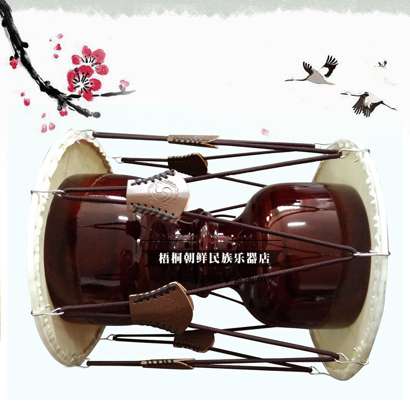 The Korean patriarch drum high-grade drum barrel is 45 cm long. The drum face diameter is 39 cm