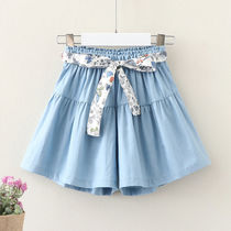 Girls summer shorts outside wearing new foreign air CUHK Pants Casual Pants Slim Fit children Jeans Summer Dress