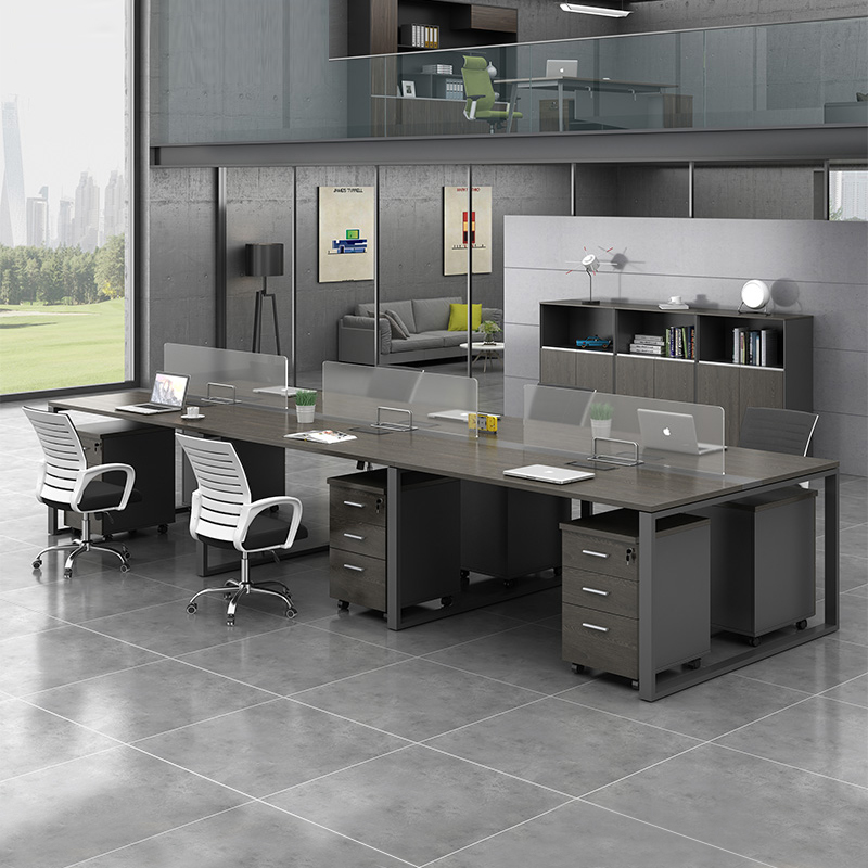 Hot selling furniture desk desk modern 46 - person screen work card segment employee table and chair