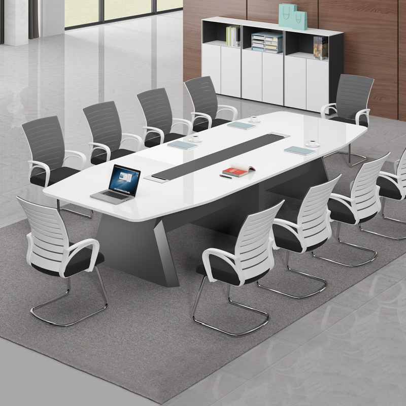 New conference table long table office furniture large and small negotiation table simple modern training conference room table and chair combination
