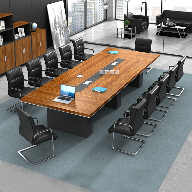 Office furniture large conference table and chair combination board long tables open table training table and negotiation table simple modern