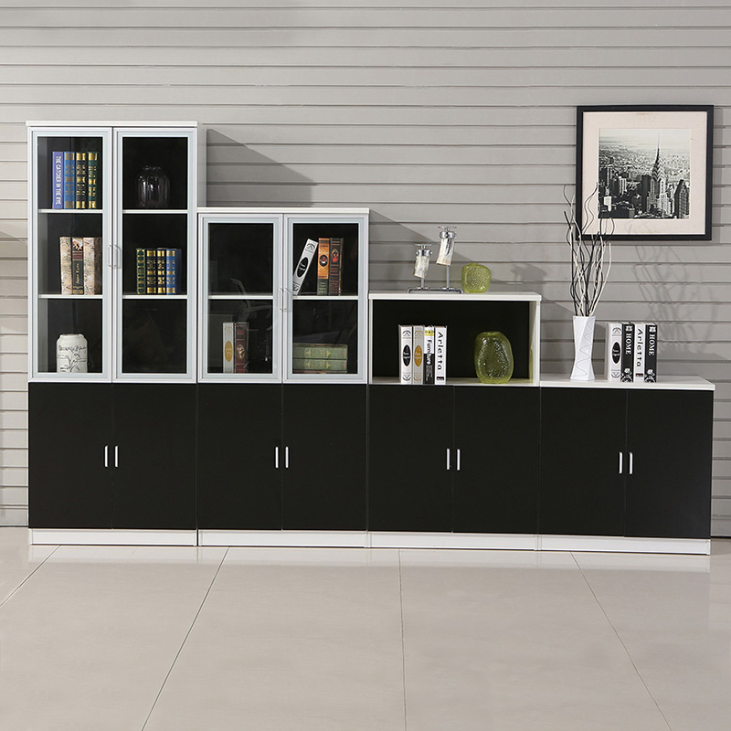 Office furniture high and low file cabinet with lock low cabinet home bookcase wooden file cabinet data locker combination
