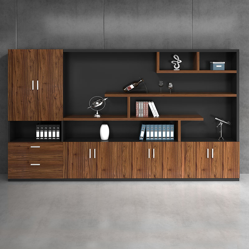 Office furniture plate file cabinet bookcase 20 meters high data rack file cabinet wooden finishing multi-layer floor cabinet
