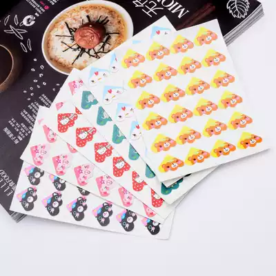 Cute cartoon paper photo corner stickers DIY album accessories Growth footprint manual File record diary