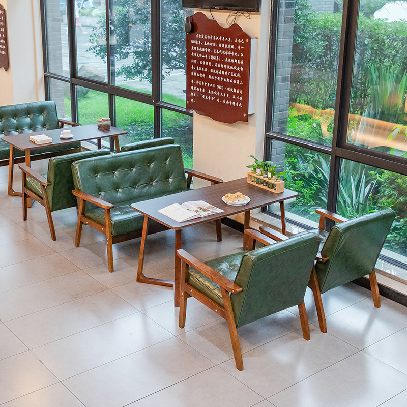 American Renaissance Cafe Table & Chair Combined Dessert Milk Tea Shop CardSofa Clear Bar Restaurant Commercial