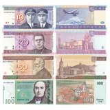 P67-70.Четыре набора новых UNC Litthuania (10,20,50 100 стоящих специальных) изысканных монет