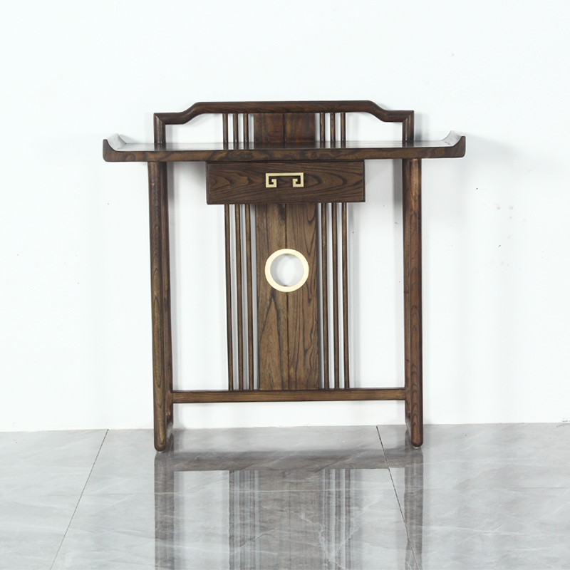 New Chinese style elm porch table solid wood Zen porch Ruijing platform for Buddha table case a few custom furniture