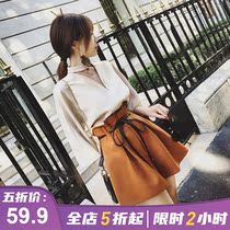 2021 new large size womens dress slightly fat mm thin belly cover two-piece suit summer girls wear