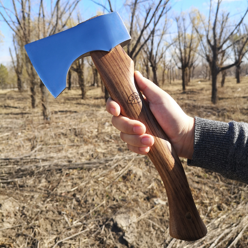 Nimman Outdoor Axe Camping Axe Forge All Steel Axe Bushcraft Tool Small Hand Axe Gift Leather Axe Set
