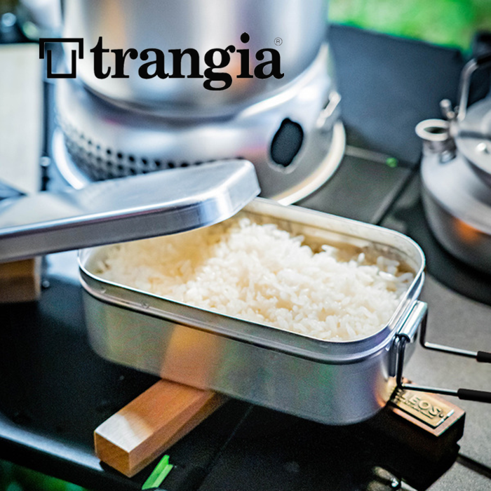 Sweden Trangia outdoor aluminum lunch box Camping picnic lunch box Aluminum tableware storage box Cooking artifact steaming rack