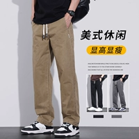 Утепленные демисезонные штаны для отдыха, в американском стиле, свободный прямой крой