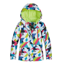 Children ski suit blouses veneer double board thickened warm minus 30 degrees windproof and waterproof warm girl ski suit