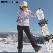 New Outdoor Ski Suit Womens Winter Veneer double board Korean version Ski Jacket Waterproof Windproof Ski Jacket Ski Jacket