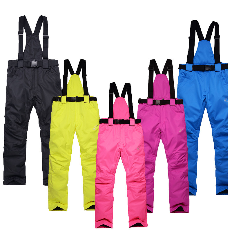 Clearance ski pants men's and women's winter thickening, warm, waterproof, windproof, detachable baby bag pants cycling mountaineering pants