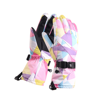 Ski gloves mens and womens winter thick waterproof non-slip warm gloves windproof and cold mountaineering cycling gloves