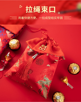 Wedding candy bag bag Creative personality pull-up candy box cigarette high-grade tassel bridal gift