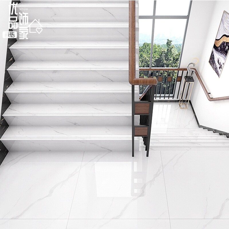 Through Body Marble Stairway Brick 470X1200 Villa Interior Stairs Step Brick Original Groove Tread anti-slip platform brick