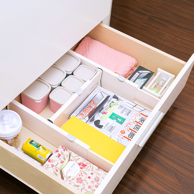 Drawer Subdivision adjustable in length Underpants Socks Separation bezel Underwear Containing Box Plastic Wardrobe Classification