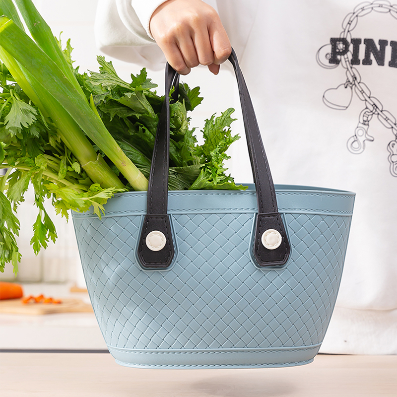 Shopping basket handheld plastic large capacity buy basket picnic props basket basket basket handbag basket handbag basket