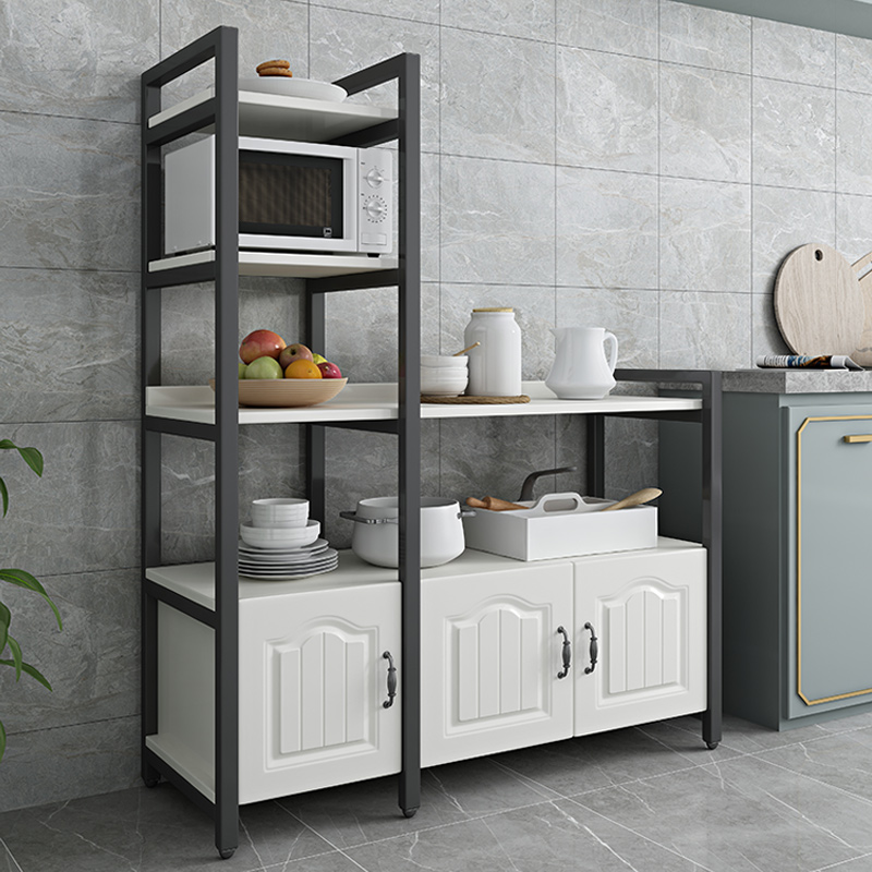 Kitchen supplies home Daquan multi-functional storage artifact microwave oven shelf rack large-capacity floor-to-ceiling overall cabinet