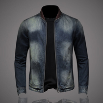 Fried Street overdress denim coat mens Korean trend spring and autumn 2021 new fashion brand casual denim jacket loose
