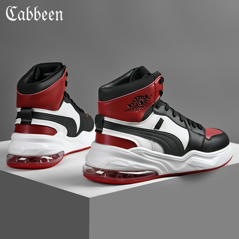 Cabins Aj Air Force 1 High Cylinder Cotton Shoes Men's Wave Winter Men's Shoes 2021 New Board Shoes Air Cushion Plus Suede Sneakers