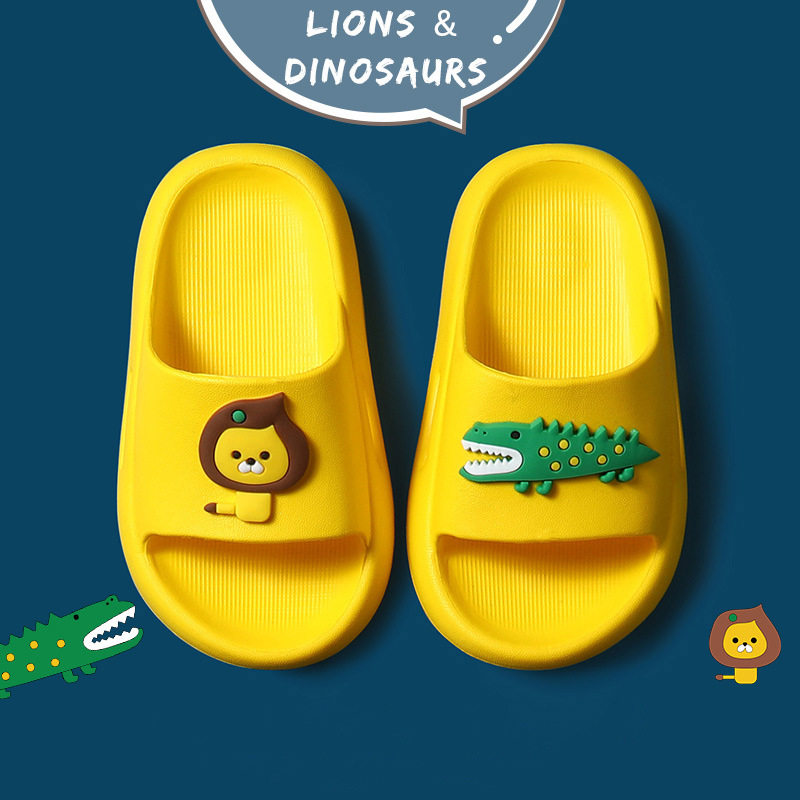 Fashion happy cool slippers female summer deodorant mute male couple home bathroom non-slip yellow shower cute EVA