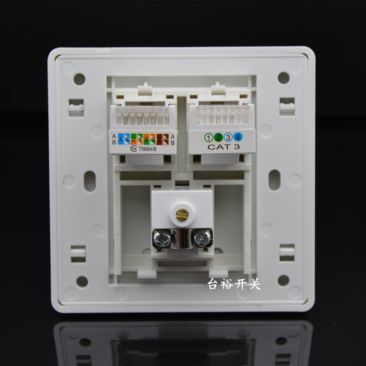 Type 86 TV telephone television computer socket TV cable closed circuit network information combination panel