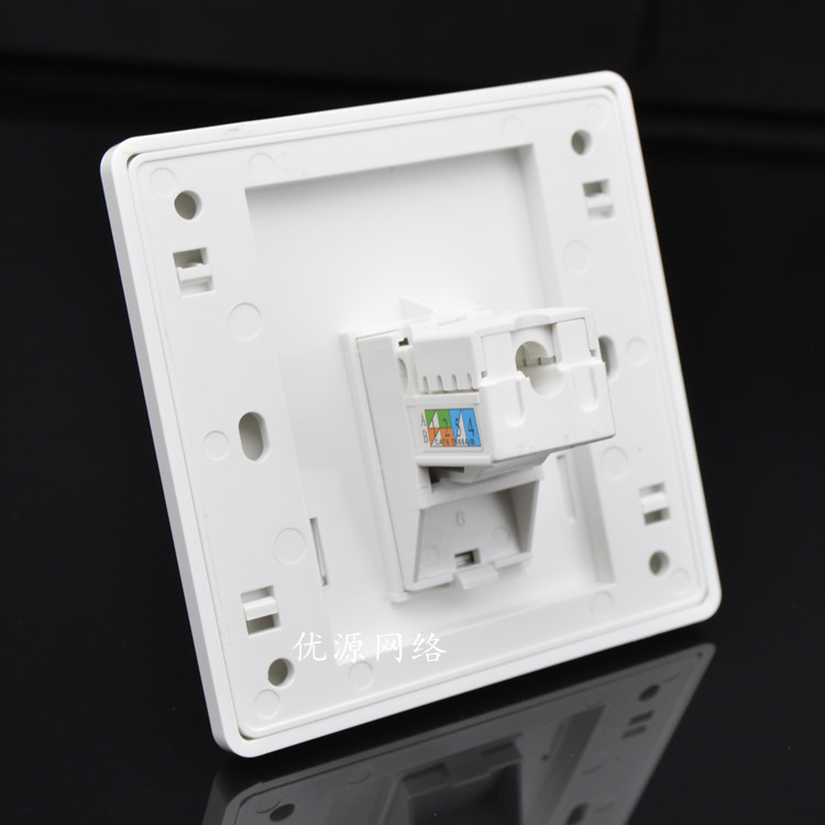 Six types of single-mouth punch line module network cable computer socket panel with one thousand trillion module One network panel 86 type-Taobao