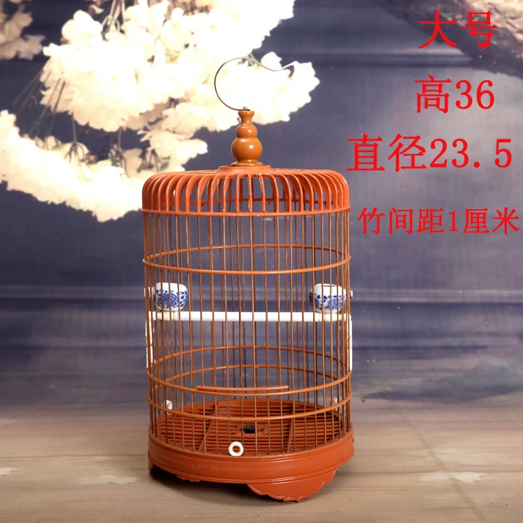 New Steel Steel Bird Bird Lồng tròn Mắt trắng Ngọc chim Siskin Acar Sparrow Chim nhỏ Lồng chim Phụ kiện - Chim & Chăm sóc chim Supplies