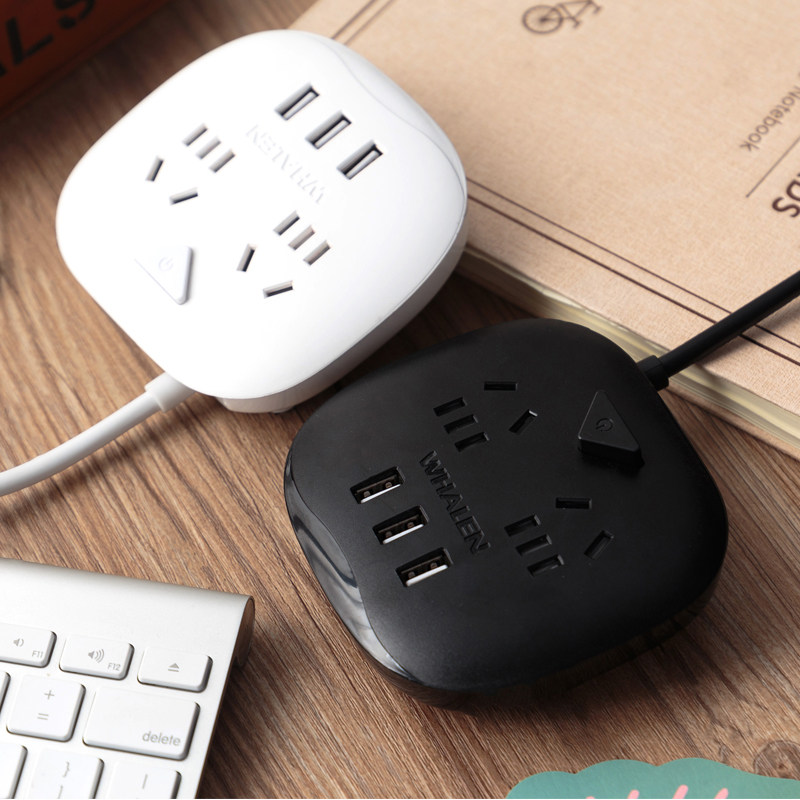 Chiwei multi-function socket multi-port USB plug board creative stereo plug board