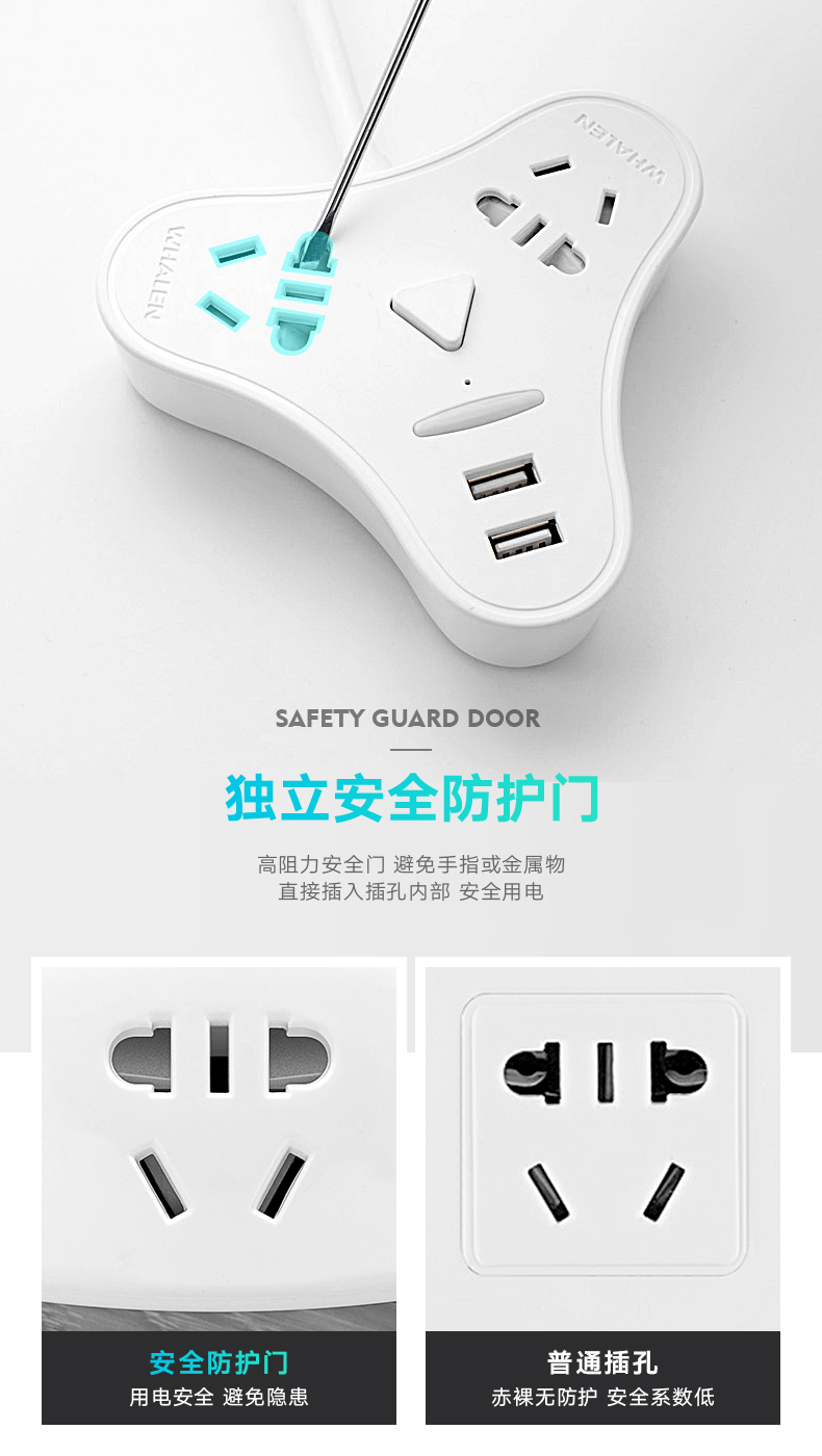 驰伟 多功能创意插排 图4
