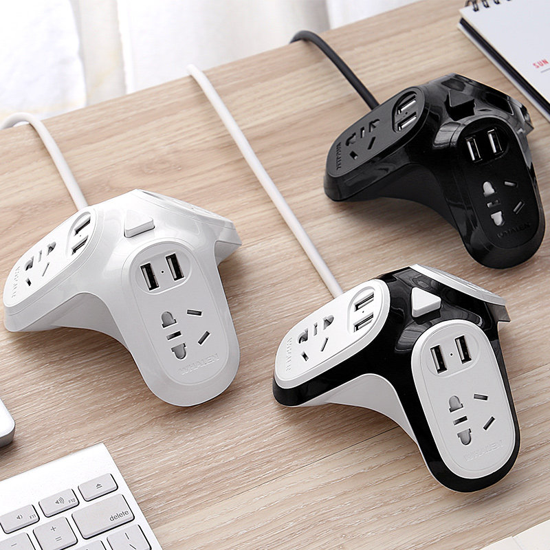 Gallop Creative Plug-in Multifunction USB Power Socket With Wire Row Extension Cord Home Patch Extension Cord