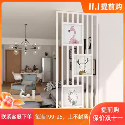 Nordic screen partition living room simple modern hipster fabric porch into the house translucent wood cover