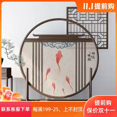 New Chinese screen partition living room simple modern entrance bedroom Zen Feng Shui shelter home movement