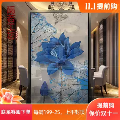 New Chinese screen partition living room modern simple porch bedroom shelter home classical wooden hollow removable